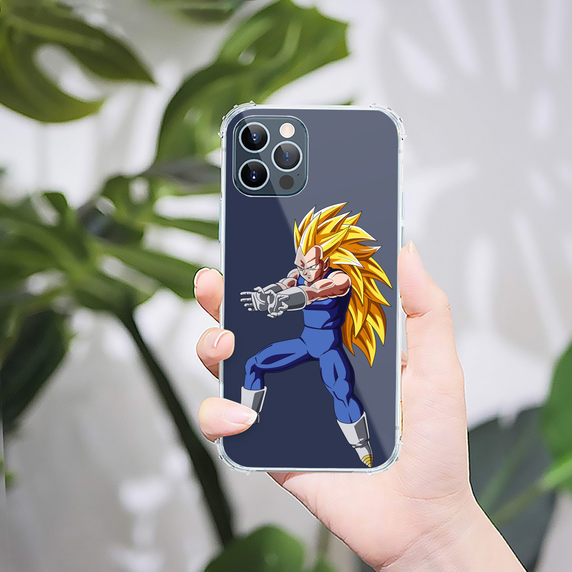 （画像用） ドラゴンボール ベジータ四世（Bejīta Yonsei）DRAGON BALL Vegeta IV 【iPhone 12シリーズ対応】透明スマホケース（クリアソフトケース）
